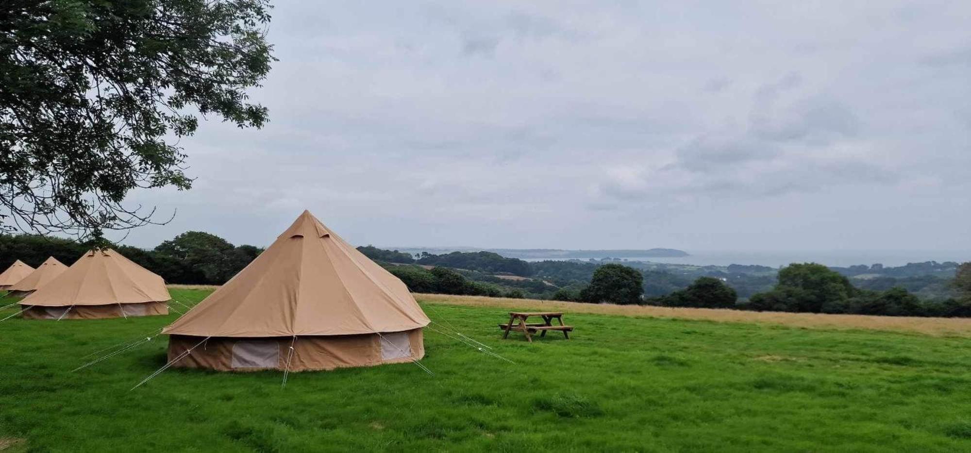 Fully Furnished Bell Tent 3 Carlyon Bay Exterior foto